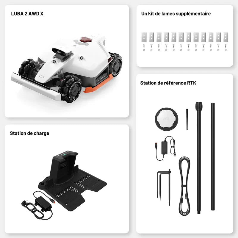 MAMMOTION Robot tondeuse LUBA 2X AWD 3000