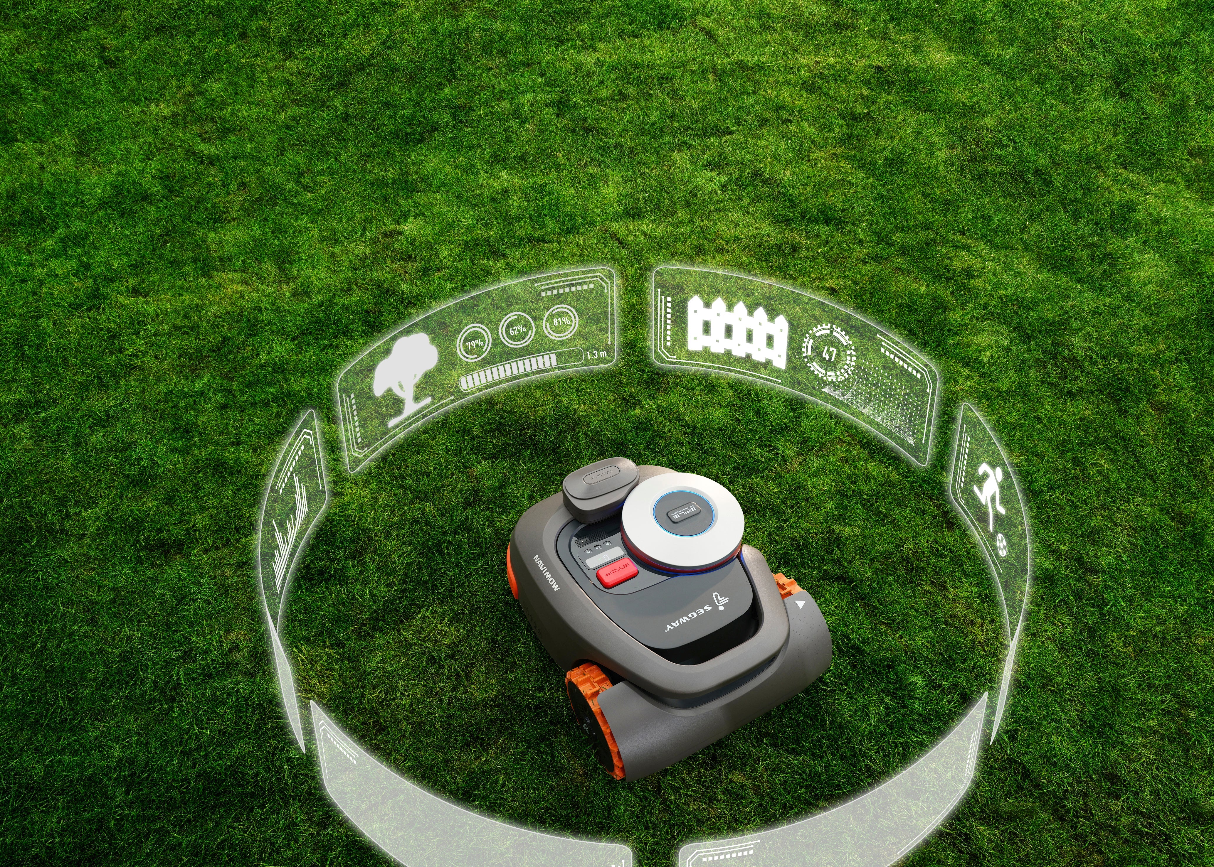 SEGWAY Robot tondeuse Navimow H800E- jusqu'à 800m²